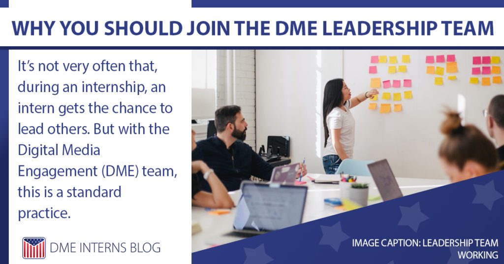 Why You Should Join the DME Leadership Team