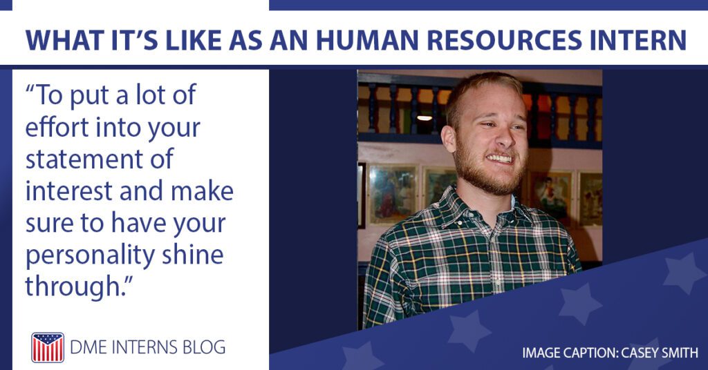 What it's like as a Human Resources Intern