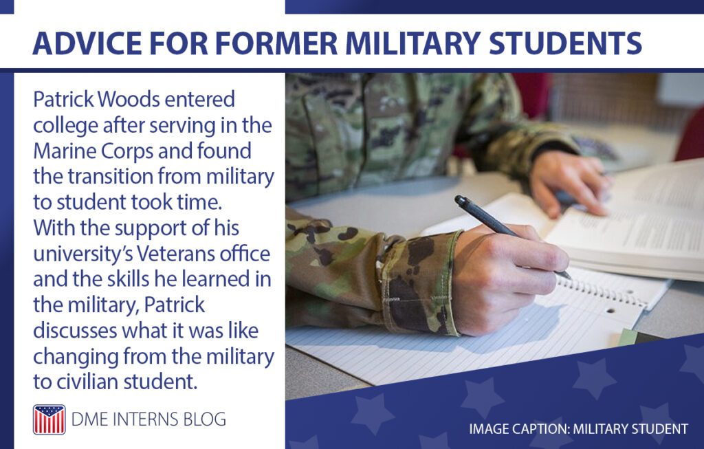 Advice for Former Military Students