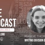 Headshot of young female next to DME Podcast text